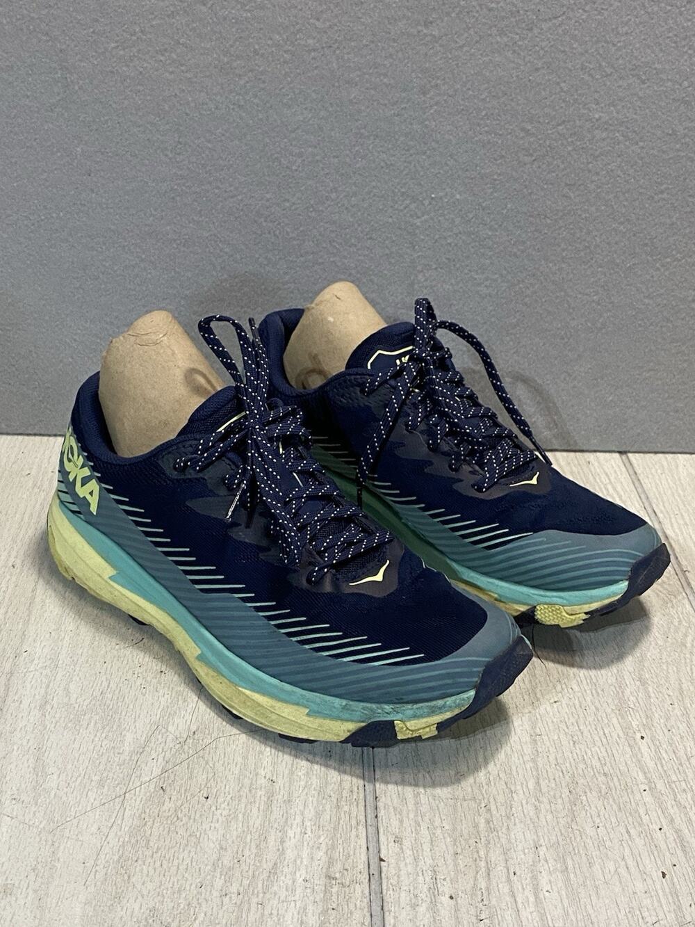 Hoka One One Torrent 2 Running Shoes Women 9.5 Hiking Outdoors Training Blue